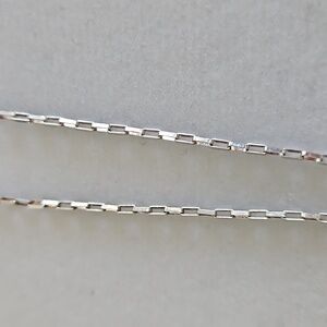 Sterling Silver .925 Italy Elongated Box Chain